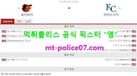 볼티모어 vs 캔자스시티