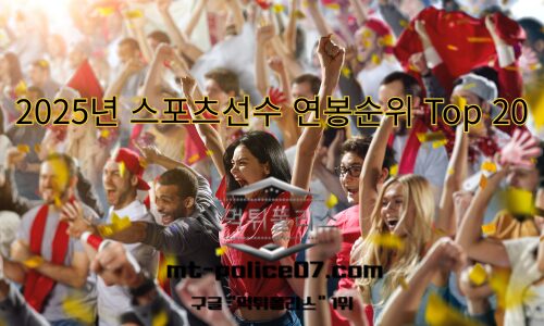 스포츠선수 연봉순위