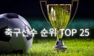 25년 시장가치로 본 축구선수 순위 TOP 25<span class="rmp-archive-results-widget "><i class=" rmp-icon rmp-icon--ratings rmp-icon--star rmp-icon--full-highlight"></i><i class=" rmp-icon rmp-icon--ratings rmp-icon--star rmp-icon--full-highlight"></i><i class=" rmp-icon rmp-icon--ratings rmp-icon--star rmp-icon--full-highlight"></i><i class=" rmp-icon rmp-icon--ratings rmp-icon--star rmp-icon--full-highlight"></i><i class=" rmp-icon rmp-icon--ratings rmp-icon--star rmp-icon--half-highlight js-rmp-replace-half-star"></i> <span>4.7 (31)</span></span>