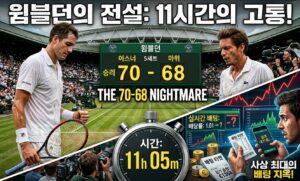 “테니스 끝나지 않는 경기”… 11시간의 윔블던 사투와 70-68의 비극<span class="rmp-archive-results-widget "><i class=" rmp-icon rmp-icon--ratings rmp-icon--star rmp-icon--full-highlight"></i><i class=" rmp-icon rmp-icon--ratings rmp-icon--star rmp-icon--full-highlight"></i><i class=" rmp-icon rmp-icon--ratings rmp-icon--star rmp-icon--full-highlight"></i><i class=" rmp-icon rmp-icon--ratings rmp-icon--star rmp-icon--full-highlight"></i><i class=" rmp-icon rmp-icon--ratings rmp-icon--star rmp-icon--half-highlight js-rmp-replace-half-star"></i> <span>4.6 (77)</span></span>