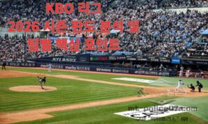 KBO 리그 브리핑｜2026 시즌 판도 분석 및 팀별 핵심 포인트<span class="rmp-archive-results-widget "><i class=" rmp-icon rmp-icon--ratings rmp-icon--star rmp-icon--full-highlight"></i><i class=" rmp-icon rmp-icon--ratings rmp-icon--star rmp-icon--full-highlight"></i><i class=" rmp-icon rmp-icon--ratings rmp-icon--star rmp-icon--full-highlight"></i><i class=" rmp-icon rmp-icon--ratings rmp-icon--star rmp-icon--full-highlight"></i><i class=" rmp-icon rmp-icon--ratings rmp-icon--star rmp-icon--half-highlight js-rmp-replace-half-star"></i> <span>4.5 (23)</span></span>