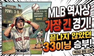 MLB 역사상 가장 긴 경기, 끝나지 않았던 33이닝 승부<span class="rmp-archive-results-widget "><i class=" rmp-icon rmp-icon--ratings rmp-icon--star rmp-icon--full-highlight"></i><i class=" rmp-icon rmp-icon--ratings rmp-icon--star rmp-icon--full-highlight"></i><i class=" rmp-icon rmp-icon--ratings rmp-icon--star rmp-icon--full-highlight"></i><i class=" rmp-icon rmp-icon--ratings rmp-icon--star rmp-icon--full-highlight"></i><i class=" rmp-icon rmp-icon--ratings rmp-icon--star rmp-icon--half-highlight js-rmp-replace-half-star"></i> <span>4.6 (77)</span></span>