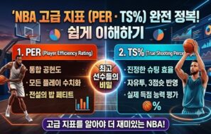 NBA PER·TS%란? 농구 고급 지표 쉽게 이해하기